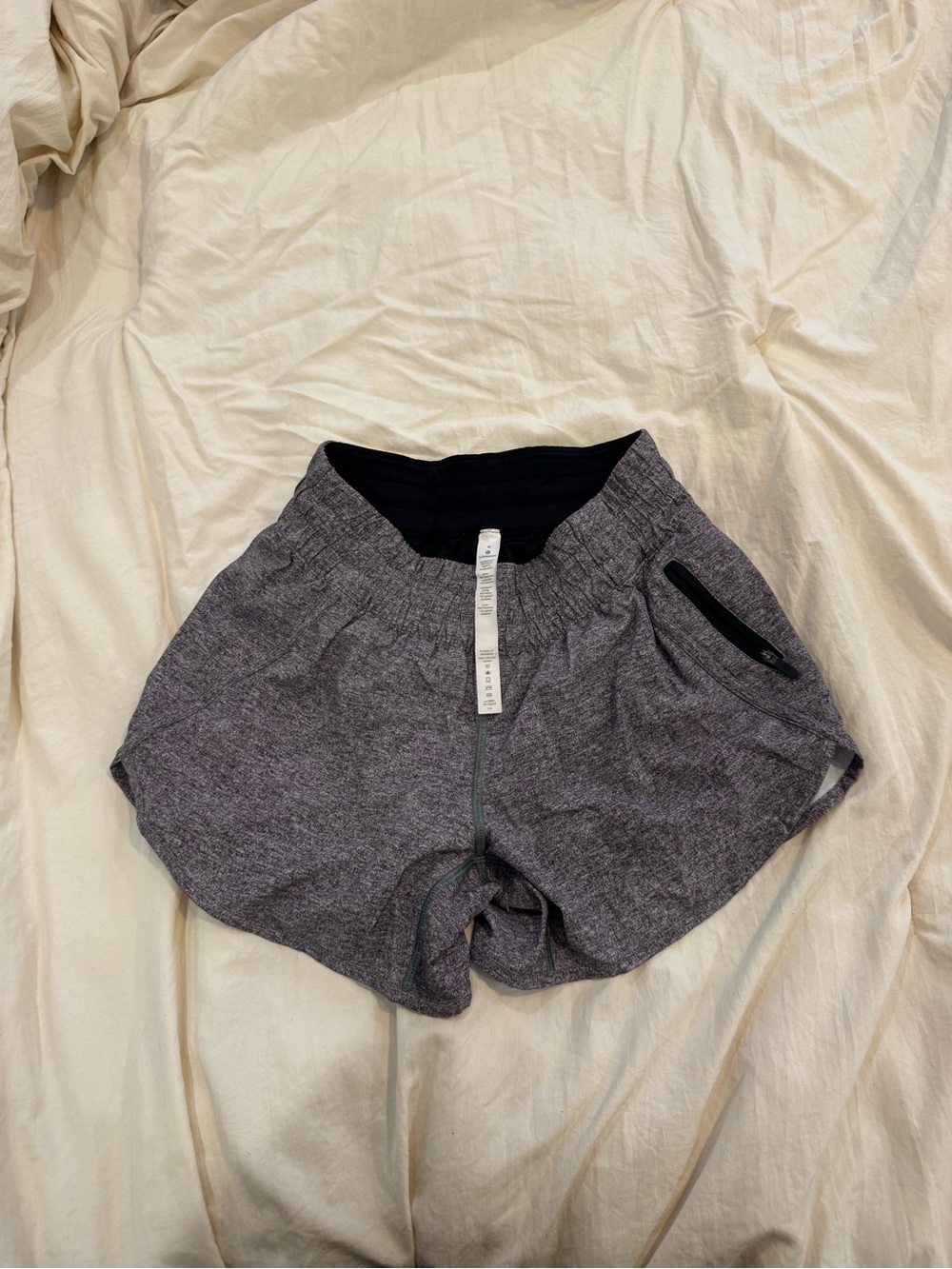 lululemon athletica Women's Heather Gray Running Shorts